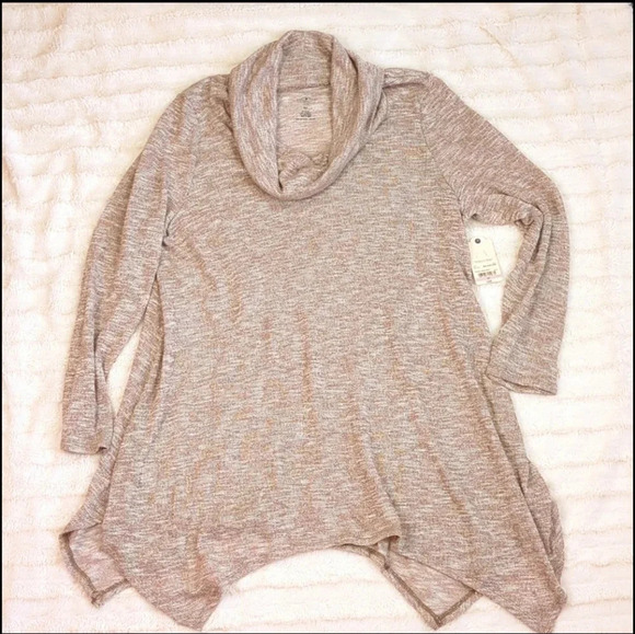 St. John's Bay Metallic Flecked Rayon Blend Cowl Sweater Plus Size! NWT - Picture 5 of 14